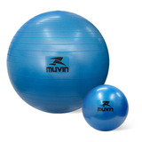 Kit 2 Bolas De Pilates - 65cm E Overball - Com Bomba - Yoga