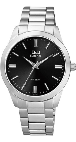 Reloj Para Hombre Q&q Superior S392j202y Plateado