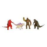4 Muñecos Figuras King Kong Vs Godzilla Imperio