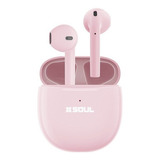 Auricular Bluetooth Soul Tws 600 Con Base Cargadora Rosa