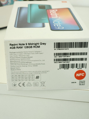 Celular Redmi Note 9 Semi Novo