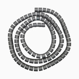 Organizador / Ordenar Cable En Espiral Gris - 16mm - 1.5 Mts