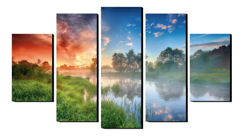 Cuadros Decorativos Modernos Para Sala Atardecer Paisaje