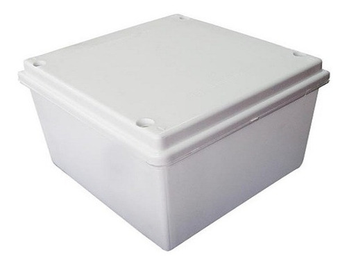 Caja De Paso Plastica 15x15 Blanca 1 Unidad  