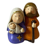 Mini Pesebre Jesus Maria Manto Estrella 3,5cm Navidad Italy