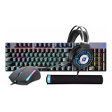 Kit Gamer 4 En 1 Hp Gm3000 Mouse, Teclado, Fonos Caja Dañada