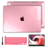 Funda Para Macbook Pro13 2020/22 M2 M1 A2338 A2251 Rosa Cr