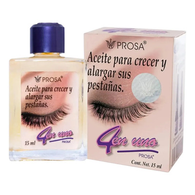 Aceite Para Crecer Y Alargar Pestañas 4 En 1 De Prosa Color Agua