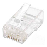 Bote De 100 Plug Rj45 Intellinet 502399 Cat5e Solido Utp Oro