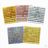 12 Shimmer Wall Metalizada Paneles Cortina Cuadrados Deco