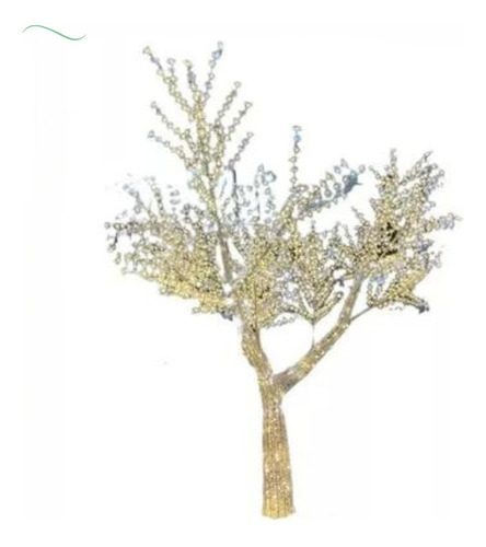 Árvore Natal Cerejeira Com 2272 Led  Amarelo 3 Metros Bivolt