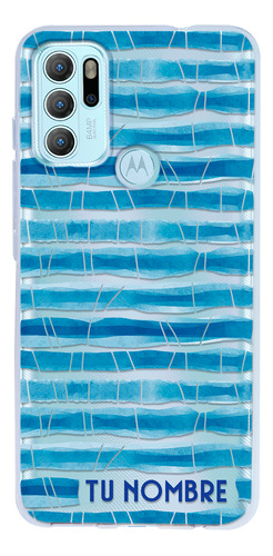 Funda Para Motorola Acuarela Mujer Con Nombre