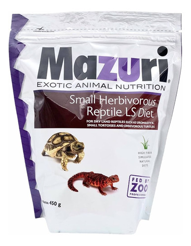 Alimento Mazuri Herbivorous Diet, Para Reptiles 450 Gr.