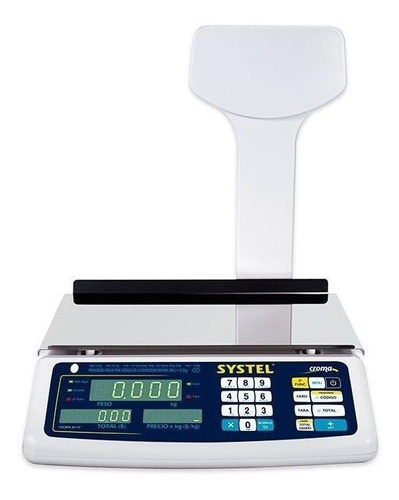 Balanza Digital Systel Croma 30 Kg Bateria Puerto Impresor