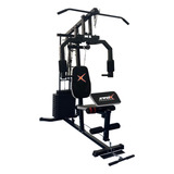 Estação De Musculação Academia Completa  X1 | Evox Fitness Cor Da Estrutura Preto Cor Do Estofamento Preto