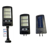 Foco Led Solar 3 Cob Sensor Movimiento + Soporte