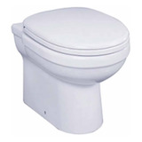 Wc Atlantis Fluxor Descarga Muro Con Asiento Blanco