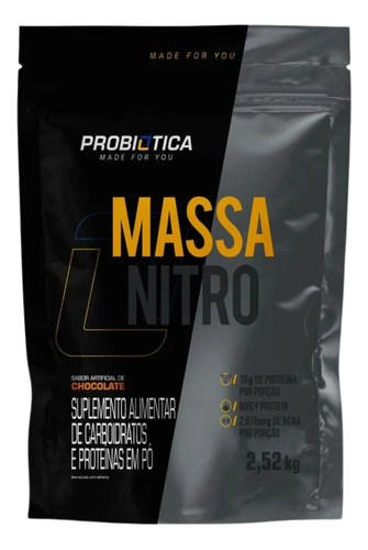 Massa Nitro Probiotica - Refil 2,52kg