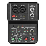 Tarjeta De Sonido Phantom Power 2 Salidas 48v Con Cable Usb-