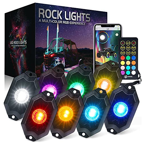 Kit De Luces Led Rgbw Rocas Controlador   Y Control Rem...