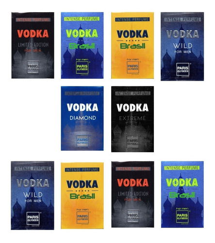 Kit Perfume Vodka Masculino Revenda Atacado Com 10