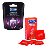 Pack Durex Condón 12 Und Sensitivo Delgado + Anillo Vibrador