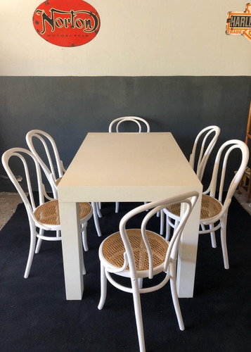 Antiguas Sillas Thonet Mod 18 Blancas