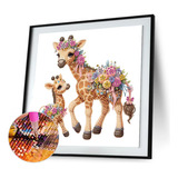 Pintura De Diamante Con Forma Especial De Giraffe2 Diy