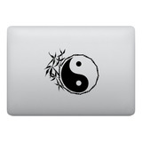 Adesivo Para Notebook Mandala Yin Yang Bambu Natureza