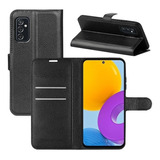 Capa Carteira Couro Flip Para Galaxy M52 5g Porta Cartões