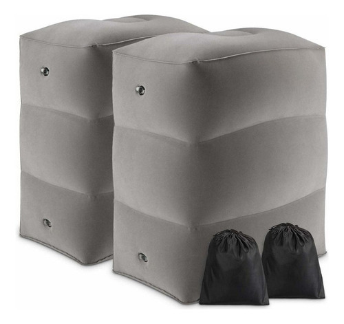 2pcs Almohada Hinchable For Reposapiés Viaje Cama De Avión .