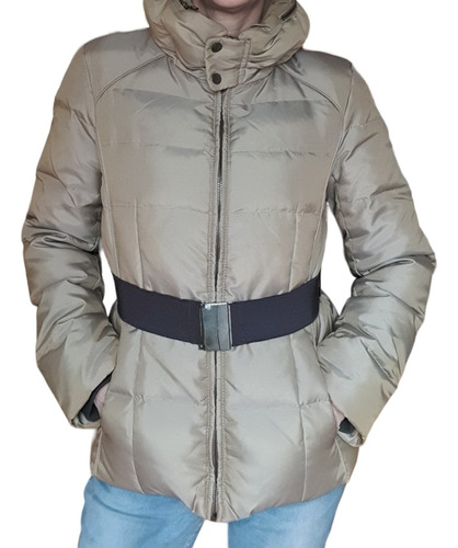 Campera Zara Puffer Plumas Con Capucha Divina!