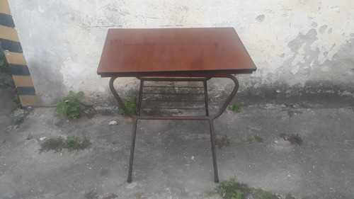 Mesa Antiga Giratória De Televisão Original Formica Anos 60