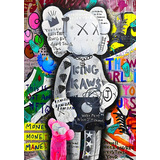 Cuadro Decorativo Para Hogar/ Negocio Kaws Street | 90x140