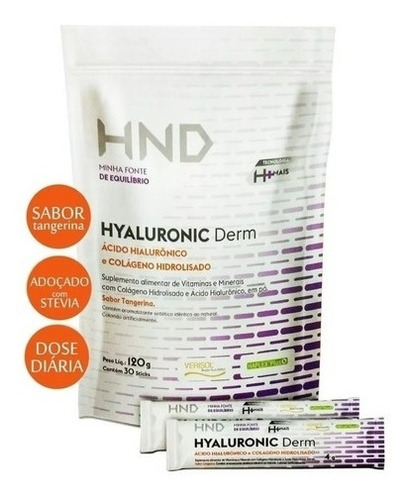 Hyaluronic Derm Ácido Hialurônico E Colágeno Hidrolisado Hnd