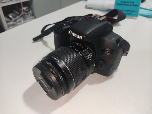 Câmera Canon T7i + Lente 18-55mm