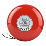 Campana De Alarma Redonda Metálica De 24 V, Color Rojo