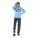 Roupa De Dormir Juvenil Pijama De Frio Feminino Quentinho