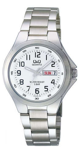 Reloj Para Hombre Q&q A164j204 A164j204y Plateado