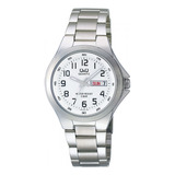 Reloj Para Hombre Q&q A164j204 A164j204y Plateado