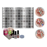 Kit Para Decoração De Unhas Super Placa Apipla G