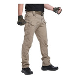 Pantalon Hombre Tactico Militar Cargo Outdoor Pantalon Negro