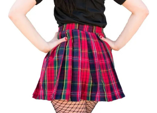 Pollera Skirt Tableada Escocesas Anime Kpop Series