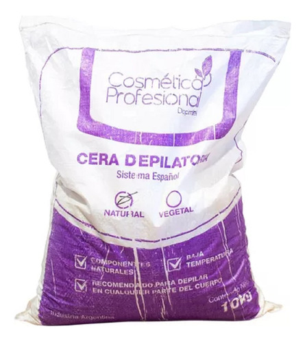 Cera Natural Cosmetica Profesional Sist. Español Perlas 10kl