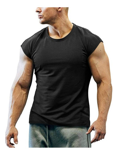 Playera Deportiva Gym Casual Sin Mangas Slim Fit Hombre