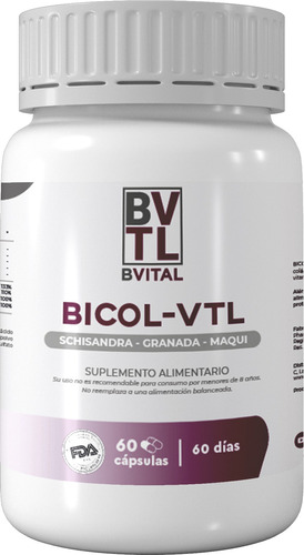 Bicol-vital - Colágeno + Vitaminas + Minerales / 60 Cápsulas