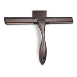 Accesorio Baño Limpia Mampara Vidrio Acero Inox. Bronce 25cm