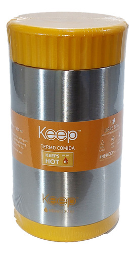 Vianda Lunchera Keep Térmica 600 Ml Acero Inoxidable