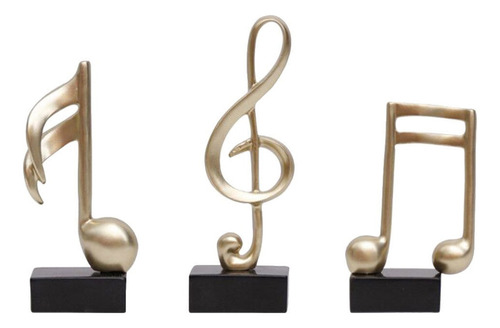 Trofeo De Resina Para Manualidades Con Notas Musicales, 3 Un