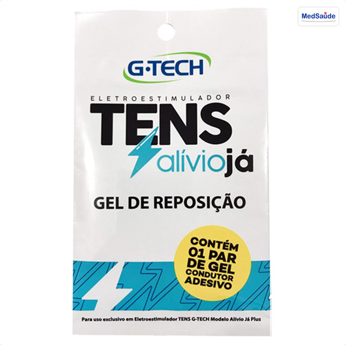 Gel Adesivo Tens P/ Massageador Aparelho Fisioterapia G-tech